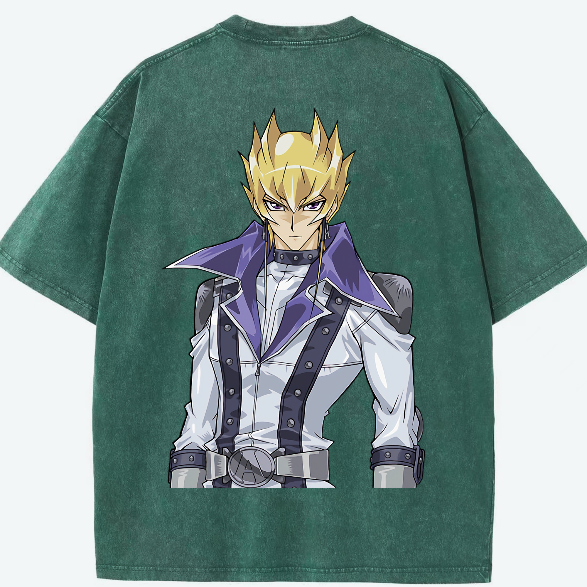 （画像用） 遊☆戯☆王 Yu-Gi-Oh! 綿100% ヴィンテージ風 半袖Tシャツ（背面プリント）